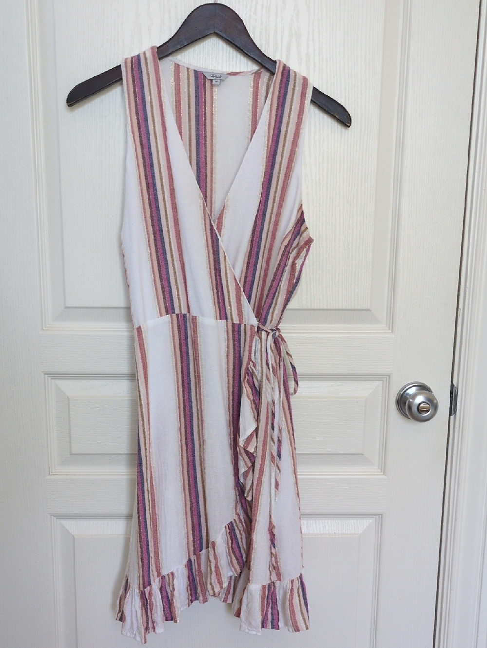 Rails Madison Wrap Dress In Jewel Stripe